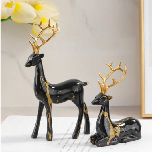 Deer Ornament Set (2pcs)